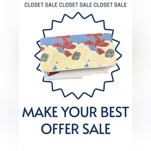 rachel pally reversible clutch leather fabric floral handbag cream